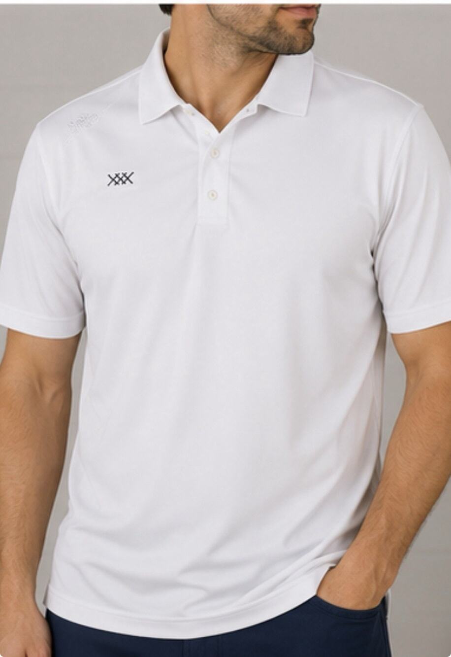 Rhone Mens XL White Performance Golf Polo Shirt Short Sleeve Stretch Athletic